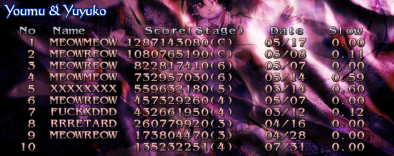 YuyukoYoumu score